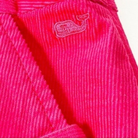 Vineyard Vines cord button skirt solid Bloom 2 front pockets side zip size 8 NWT - Picture 5 of 10